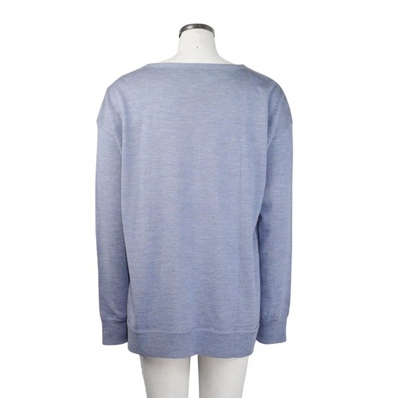 J. Crew EUC Merino Wool Zip Shoulder Sweater MD - Picture 2 of 3